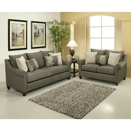 2 Piece Transitional Stationary Living Room Group